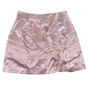 PINK SILK SKIRT